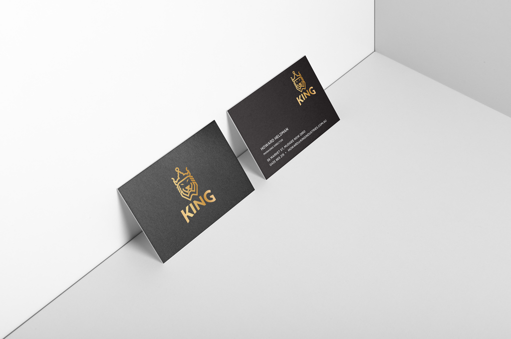 Metallic Business Cards - Mini Metallic Business Cards / Metallic foil business card printing.